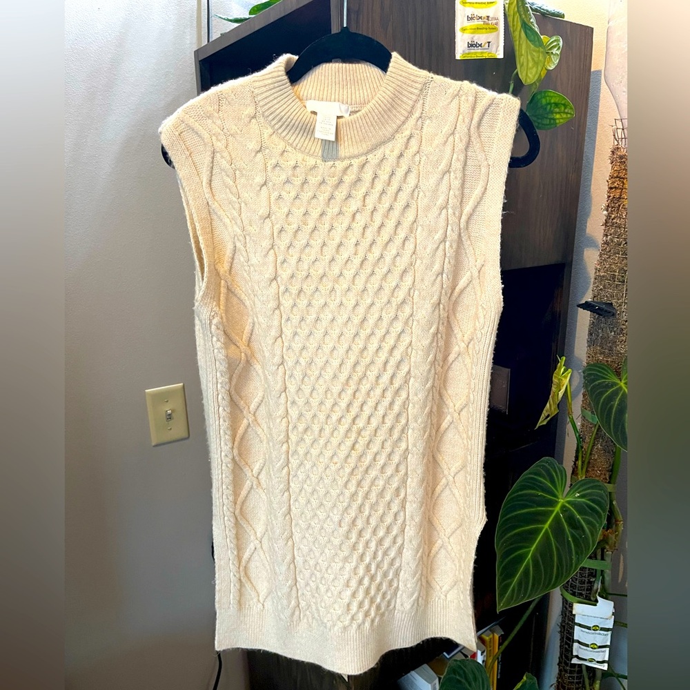 H&M Small Cream Sweater Dress